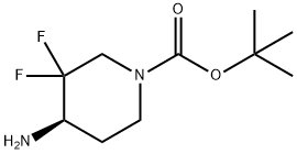 (R)-4-氨基-3,3-二氟哌啶-1-羧酸叔丁酯 结构式