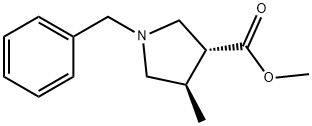 methyl (3R,4R)-1-benzyl-4-methylpyrrolidine-3-carboxylate Structure