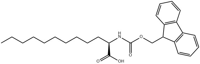 (2R)-2-(Fmoc-amino)dodecanoic acid Struktur