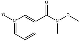 3-(methoxy(methyl)carbamoyl)pyridine 1-oxide Struktur