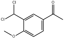 1-[3-(Dichloromethyl)-4-methoxyphenyl]ethanone,1823212-44-7,结构式
