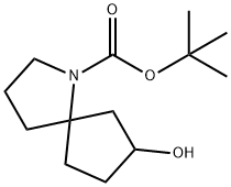 tert-butyl 7-hydroxy-1-azaspiro[4.4]nonane-1-carboxylate Structure