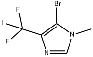5-bromo-1-methyl-4-(trifluoromethyl)-1H-imidazole Struktur