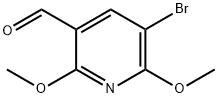 5-Bromo-2,6-dimethoxypyridine-3-carbaldehyde Struktur