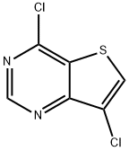 4,7-二氯噻吩并[3,2-D]嘧啶 结构式