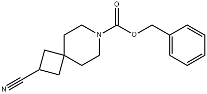 BENZYL 2-CYANO-7-AZASPIRO[3.5]NONANE-7-CARBOXYLATE Structure