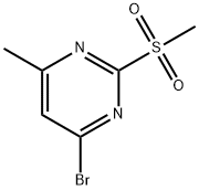 4-BROMO-6-METHYL-2-(METHYLSULFONYL)PYRIMIDINE, 1823552-17-5, 结构式