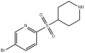 5-Bromo-2-(4-piperidinylsulfonyl)pyridine,1823584-26-4,结构式