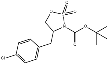 tert-butyl 4-(4-chlorobenzyl)-1,2,3-oxathiazolidine-3-carboxylate 2,2-dioxide