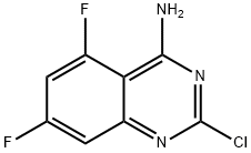 2-Chloro-5,7-difluoroquinazolin-4-amine 结构式