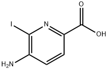 5-氨基-6-碘吡啶甲酸,1823964-04-0,结构式