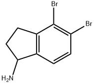 4,5-DIBROMO-2,3-DIHYDRO-1H-INDEN-1-AMINE,1824070-34-9,结构式