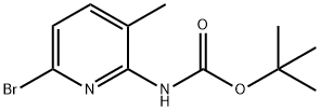 TERT-BUTYL (6-BROMO-3-METHYLPYRIDIN-2-YL)CARBAMATE Struktur