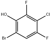 6-Bromo-3-chloro-2,4-difluorophenol Struktur
