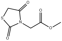 (2,4-Dioxo-thiazolidin-3-yl)-acetic acid methyl ester Structure