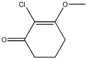 2-氯-3-甲氧基环己-2-烯-1-酮, 18369-67-0, 结构式