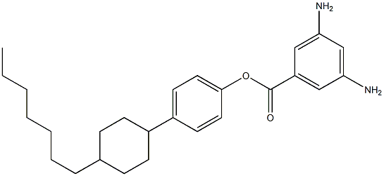3,5-Diamino-benzoic acid 4-(4-heptyl-cyclohexyl)-phenyl ester 结构式