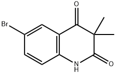 6-溴-3,3-二甲基喹啉-2,4(1H,3H)-二酮, 184041-29-0, 结构式