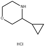 3-cyclopropylmorpholine hydrochloride Struktur
