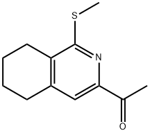 Ethanone, 1-[5,6,7,8-tetrahydro-1-(methylthio)-3-isoquinolinyl]- Structure