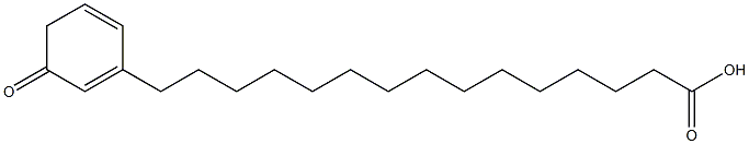 Benzenepentadecanoic acid, m-oxo- Struktur