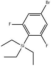 (4-bromo-2,6-difluorophenyl)-triethylsilane Struktur