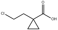 1-(2-クロロエチル)シクロプロパン-1-カルボン酸 化学構造式