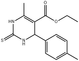 ethyl 6-methyl-2-thioxo-4-(p-tolyl)-1,2,3,4-tetrahydropyrimidine-5-carboxylate Struktur