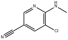 5-Chloro-6-methylamino-nicotinonitrile,1851751-11-5,结构式