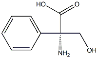 (S)-2-amino-3-hydroxy-2-phenylpropanoic acid 结构式