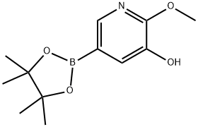 3-羟基-2-甲氧基吡啶-5-硼酸频哪醇酯 结构式