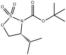 (4R)-2,2-ジオキシド-4-イソプロピル-1,2,3-オキサチアゾリジン 化学構造式