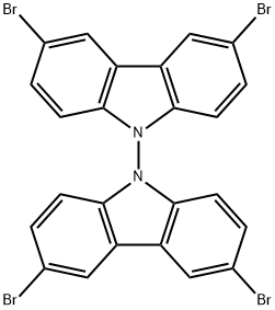 3,3',6,6'-四溴-9,9'-联咔唑,18628-03-0,结构式