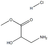 2-羟基-3-氨基丙酸甲酯盐酸盐, 186393-00-0, 结构式