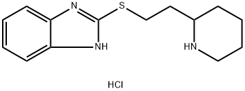 2-{[2-(piperidin-2-yl)ethyl]sulfanyl}-1H-1,3-benzodiazole hydrochloride Struktur