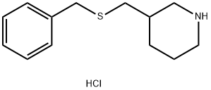 3-[(benzylsulfanyl)methyl]piperidine hydrochloride Structure