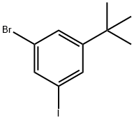 Benzene, 1-bromo-3-(1,1-dimethylethyl)-5-iodo- Structure