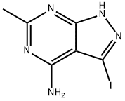 3-Iodo-6-methyl-1H-pyrazolo[3,4-d]pyrimidin-4-amine 结构式
