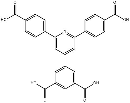 5-(2,6-双(4-羧基苯基)吡啶-4-基)间苯二甲酸, 1868146-04-6, 结构式