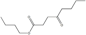 Octanoic acid, 4-oxo-, butyl ester Structure