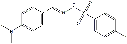 Benzenesulfonicacid, 4-methyl-, 2-[[4-(dimethylamino)phenyl]methylene]hydrazide Structure