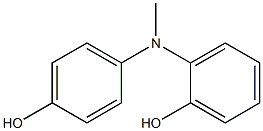 2-[(4-hydroxyphenyl)methylamino]phenol Struktur