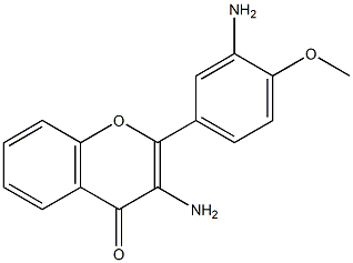 3,3'-Diamino-4'-methoxyflavone Struktur