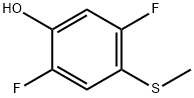 2,5-Difluoro-4-(methylsulfanyl)phenol Struktur