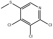 2,3,4-TRICHLORO-5-(METHYLSULFANYL)PYRIDINE Struktur