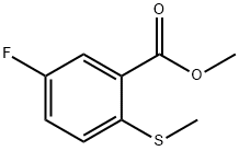 Methyl 5-fluoro-2-(methylthio)benzoate Struktur