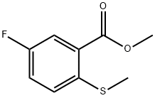 5-氟-2-(甲硫基)苯甲酸甲酯 结构式