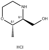 ((2S,3S)-2-Methylmorpholin-3-yl)methanol hydrochloride Struktur