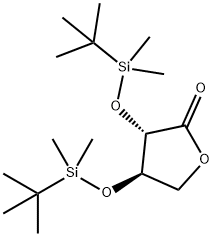 (3S,4R)-3,4-Bis((tert-butyldimethylsilyl)oxy)dihydrofuran-2(3H)-one 结构式