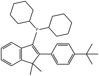 dicyclohexyl[2-[4-(1,1-dimethylethyl)phenyl]-1,1-dimethyl-1H-inden-3-yl]Phosphine,1883369-82-1,结构式